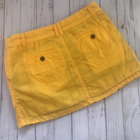 Old School Reversible Yellow & Checked Skirt  Size Skirt - Picture 8 of 10